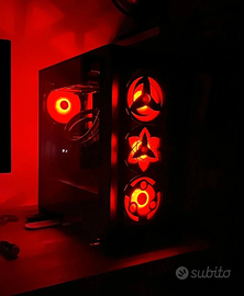 Decorazione ventole pc gaming sharingan naruto