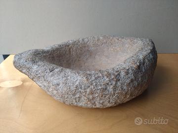 Ciotola rustica da arredamento in granito