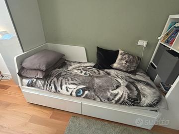 Letto divano IKEA 2 materassi, bianco