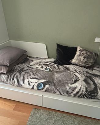 Letto divano IKEA 2 materassi, bianco