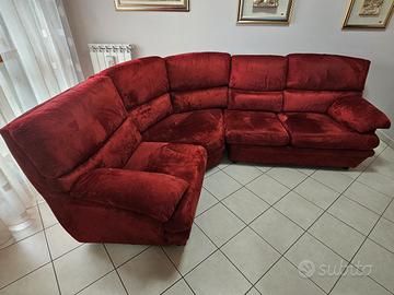 Divano angolare componibile Alcantara