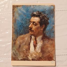 Cartolina vintage di Giacomo Puccini