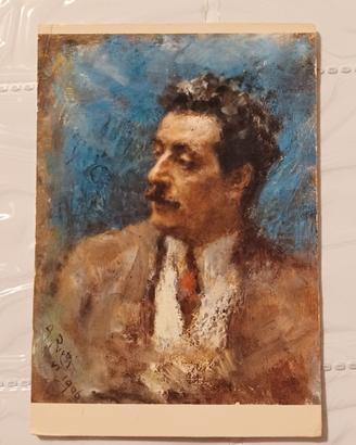Cartolina vintage di Giacomo Puccini