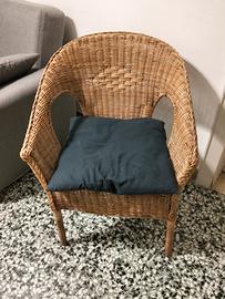 poltrone in vimini in coppia