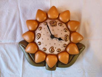 Orologio da parete Thun Girasole  Ceramica Vintage