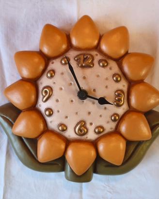 Orologio da parete Thun Girasole  Ceramica Vintage