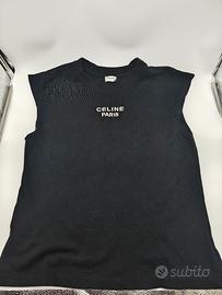 Celine Canotta Triomphe colore nero Tg. M 
