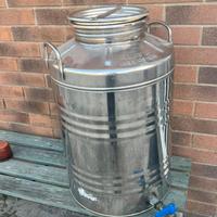 bidone per olio in acciaio inox per olio