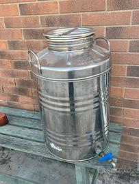 bidone per olio in acciaio inox per olio