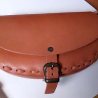 Borsa tracolla cuoio Pelle Nuda Made Italy nuova