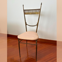 Sedia - Ottone - Hollywood Regency anni '40