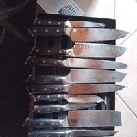 Set coltelli in acciaio di Damasco