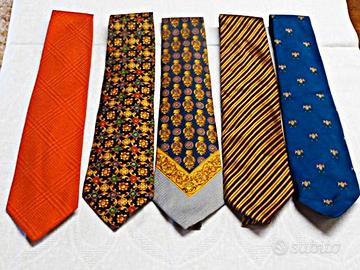 Cravatta uomo Versace Etro Ralph Lauren Lotto di 5