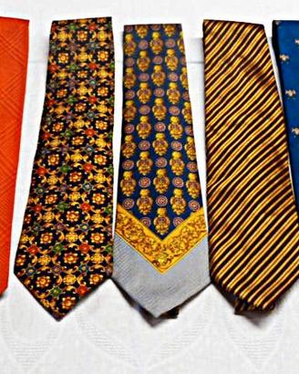 Cravatta uomo Versace Etro Ralph Lauren Lotto di 5