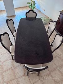 Tavolo con sedie 6 posti