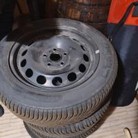 ruote Audi R16 invernali con cerchioni in ferro