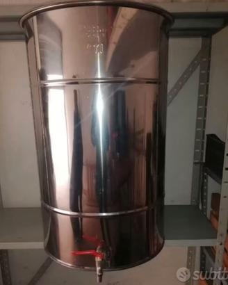Fusto olio 100 LT acciaio inox
