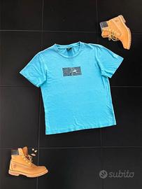 nike t shirt maglietta a maniche corte y2k azzurra