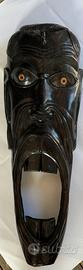 Grande Maschera Etnica in Legno Massiccio - 64 cm
