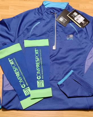 MAGLIA DONNA RUNNER e GAMBALI "COMPRESSPORT"