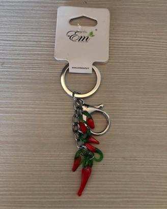 Portachiavi peperoncino in vetro