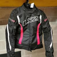 Giacca moto donna Ls2 Gate Nero Rosa