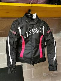 Giacca moto donna Ls2 Gate Nero Rosa