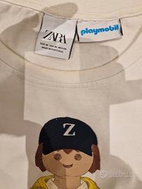 T-shirt Zara x Playmobil bianca tg. M edizione spe