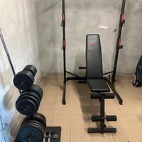 Palestra rack multifunzione panca e bilanciere