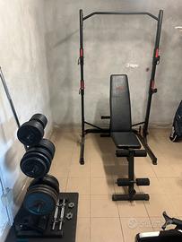 Palestra rack multifunzione panca e bilanciere