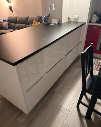 Mobile "PENISOLA" per cucina con cassetti