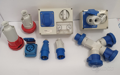 Tanti oggetti per la luce da cantiere