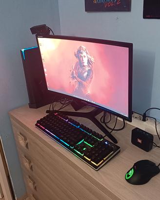 PC Msi Trident3 + Monitor 24"+ accessori 