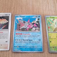 Carte pokemon noctowl celebi e veluza