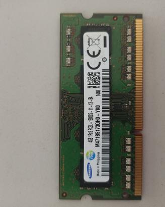 RAM4GB  Samsung PC3l 1600 MHz