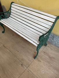 Panchina legno ghisa