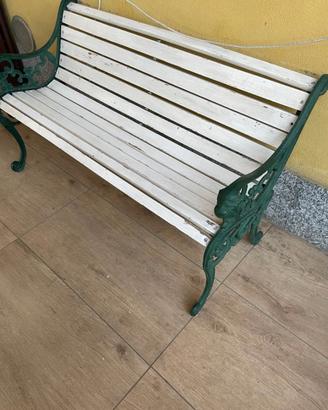 Panchina legno ghisa