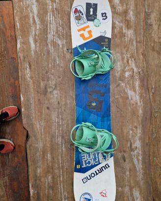 Snowboard Nidecker freestyle 140 + attacchi Union