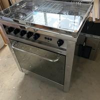 Cucina inox gas elettronica