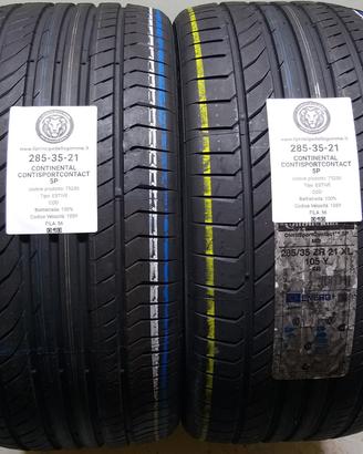 2 GOMME 285 35 21 CONTINENTAL A75230