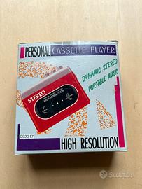 Stereo Walkaman cassette!Nuovo completo + scatola