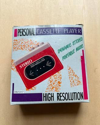 Stereo Walkaman cassette!Nuovo completo + scatola