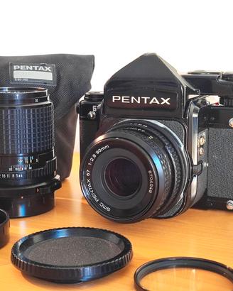 Pentax 67 con ob SMC 90mm f2.8 e macro 135mm f4