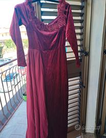 Vestito Lungo bordeaux 