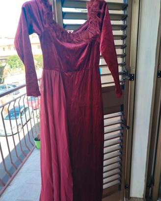 Vestito Lungo bordeaux 