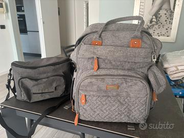 zaino e borsa per passeggino