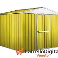 Box deposito porta attrezzi lamiera 276x260 giallo