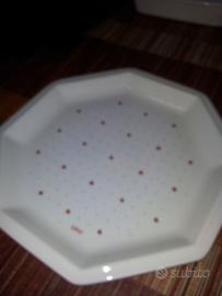 Piatti ottagonali Tiffany cuoricini