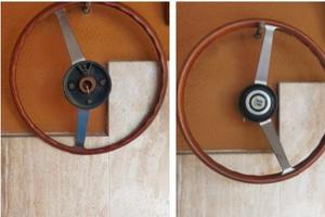 Volante originale d'epoca vintage 