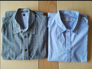 Set 2 camicia manica lunga Altatensione celeste az